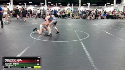 115 lbs Round 6 (8 Team) - Elliott Byers, Terps Xpress vs Alexander Cecil, NC National Team