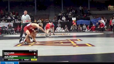 141 lbs Quarterfinal - Kyle Luigs, Indiana vs Alec McKenna, Northwestern