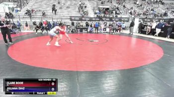 53 lbs Semifinal - Clare Booe, FL vs Juliana Diaz, FL