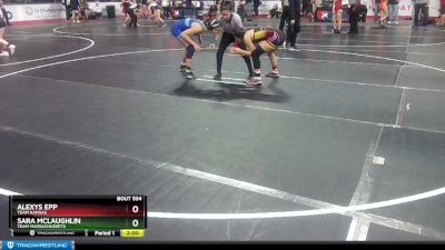 112 lbs Champ. Round 2 - Alexys Epp, Team Kansas vs Sara McLaughlin, Team Massachussets