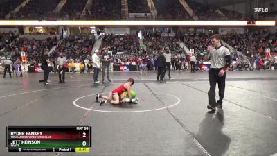 76 lbs Semifinal - Jett Heinson, Pratt vs Ryder Pankey, Tonganoxie Wrestling Club