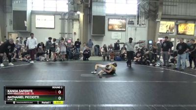 68 lbs Round 2 (6 Team) - Nathaniel Picciotti, BTWC vs Kanoa Saferite, NOVA Wrestling Club