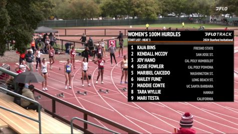 Women's 100m Hurdles, Prelims 3