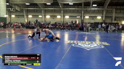 184 lbs Cons. Round 2 - Ryan DeVivo, Johnson & Wales University (Rhode Island) vs Griffin Ostrom, Western New England University