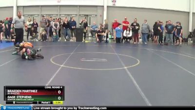 110 lbs Cons. Round 4 - Braeden Martinez, 84 Athletes vs Gage Stephens, Norton Wrestling Group