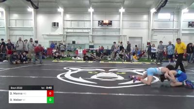 S-126 lbs Consi Of 4 - Dominic Manna, MD vs Devon Weber, NY