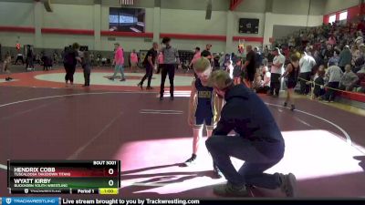 55 lbs Champ. Round 1 - Wyatt Kirby, Buckhorn Youth Wrestling vs Hendrix Cobb, Tuscaloosa Takedown Titans