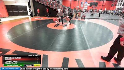 113 lbs Cons. Round 5 - Brendan Burke, AMERY (WI) vs Lou Delpage, Plainfield (NORTH)