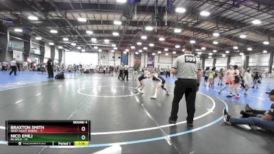 88 lbs Rd# 7- 10:45am Saturday Final Pool - Nico Emili, PA Gold vs BRAXTON SMITH, West Coast Riders