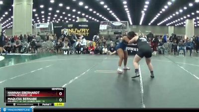 191 lbs Semis (4 Team) - Maquoia Bernabe, University Of The Cumberlands vs Hannah Eberhardt, Central Methodist