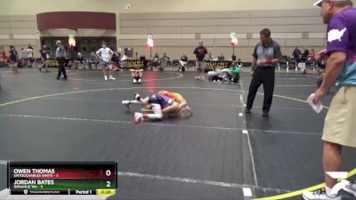 78 lbs Quarterfinals (8 Team) - Jordan Bates, Donahue WA vs Owen Thomas, Untouchables White