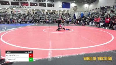 50 lbs Round Of 16 - Mazie Johnson, Oakdale vs Quincy Parn, Blue Pride Wrestling Club