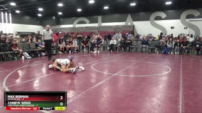 95 lbs Round 1 (8 Team) - Max Berman, M2 Blue (NJ) vs Corbyn Weiss, LAW/Crass Wrestling(WI)