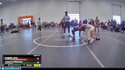 90 lbs Round 4 - Josiah Carranco, Unattached vs Gabriel Diaz, Palmetto State Wrestling Acade