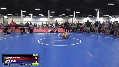 92 lbs Round 1 (16 Team) - Colton Schultz, Illinois vs Lewis Davis, Arkansas