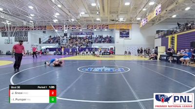 133B Round 1 - Isaac Pumper, PINnacle Wrestling vs Jacob Snow, MWC Wrestling Academy