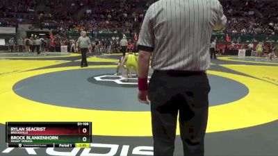 D1-106 lbs Quarterfinal - Brock Blankenhorn, Mount Vernon vs Rylan Seacrist, Brecksville