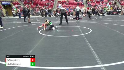 52 lbs Cons. Semi - Eli McComb, Derby Wrestling Club vs Vincent Vonasek, CTW