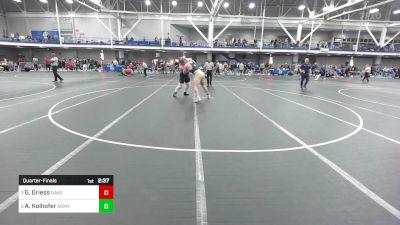 285 lbs Quarterfinal - Grady Griess, Naval Academy vs Austin Kolhofer, Army-West Point