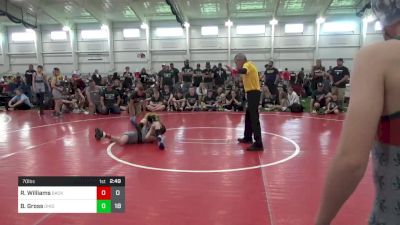 70 lbs Round 2 - Rowan Williams, Backbone Wrestling Club vs Brody Gross, Ohio Gold 24K