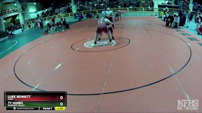 285 lbs Cons. Semi - Luke Bennett, Elko vs Ty Hanks, Pahrump Valley