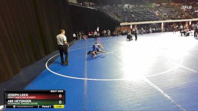 102 lbs 1st Place Match - Abe Heysinger, McDominate Training Center vs Joseph Leick, Sebolt Wrestling Academy