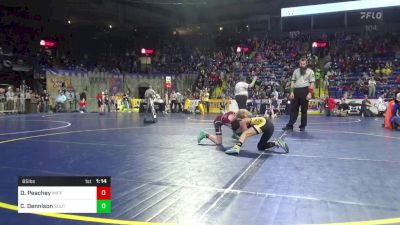 65 lbs Consy 2 - Duke Peachey, Mifflin County vs Cael Dennison, South Fayette