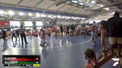 62 lbs Placement Matches (8 Team) - Ella Robbins, BMM BBQ Belles vs CJ Aultman, Not Plain Janes