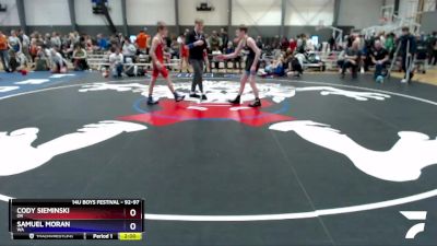 92-97 lbs Round 5 - Cody Sieminski, OR vs Samuel Moran, WA