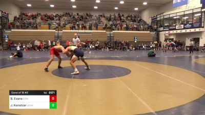 184 lbs Consi Of 16 #2 - Brody Evans, Edinboro vs Jesse Kanatzar, John Carroll