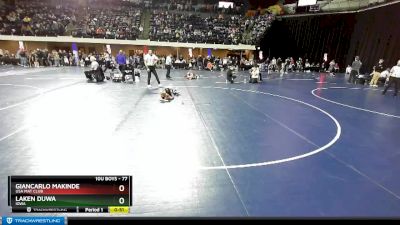 77 lbs Cons. Round 2 - Giancarlo Makinde, USA Mat Club vs Laken Duwa, Iowa