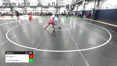 182A lbs Rr Rnd 2 - Miguel Rojas, Wyoming Seminary vs Duncan Christensen, Malvern Prep