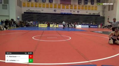 197 lbs Quarterfinal - Frank Mattiace, Penn vs Stephen Loiseau, Drexel