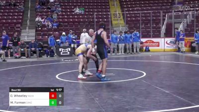 172 lbs Semifinal - Dominic Wheatley, Nazareth Area vs Matthew Furman, Canon Mcmillan