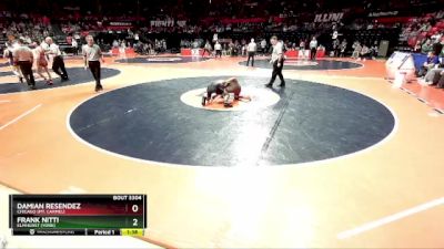 3A 138 lbs Cons. Round 3 - Frank Nitti, Elmhurst (York) vs Damian Resendez, Chicago (Mt. Carmel)