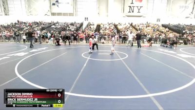 57 lbs Cons. Round 4 - Jackson DiMino, Pal-Mac Wrestling Club vs Erick Bermudez Jr, Webster Schroeder Youth Wrestling Club