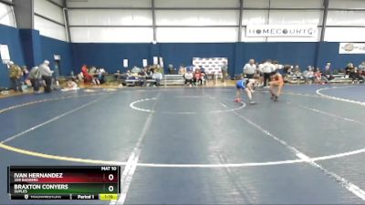 85 lbs Semifinal - Ivan Hernandez, 208 Badgers vs Braxton Conyers, Suples