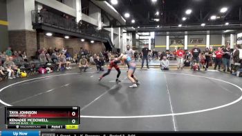 110 lbs Finals (2 Team) - Taya Johnson, Badger Girls vs Kenadee McDowell, Missouri Black
