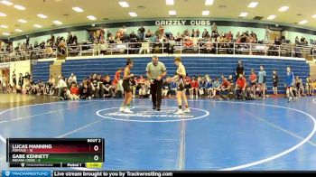 95 lbs Semis (4 Team) - Lucas Manning, Portage vs Gabe Kennett, Indiana Creek