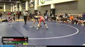 124 lbs Round 3 (3 Team) - Shayla Doran, NW Iowa Angry Alpacas vs Danica Linn, TigerHawk Wrestling