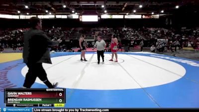 4A 285 lbs Quarterfinal - Gavin Walters, Sandpoint vs Brendan Rasmussen, Idaho Falls