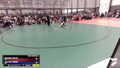 135 lbs Cons. Round 2 - Kaycee Potts, WA vs Payton Perry, OR