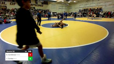 129 lbs Round Of 32 - Geno Cardenas, Pomona (CO) vs Isaiah Cortez, Gilroy