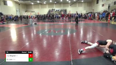 70 lbs Cons. Semi - Charlie Wagner, New Prague vs Evann Linn, Centennial Youth Wrestling