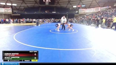 144 lbs Quarterfinal - Adrian Whited, COBRA ALL-STARS vs Wyatt Winston, Washington