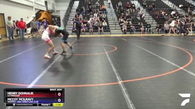 16U-6 lbs Round 1 - Henry Dohnalik, La Crescent vs McCoy McIlravy, Waverly Area Wrestling Club