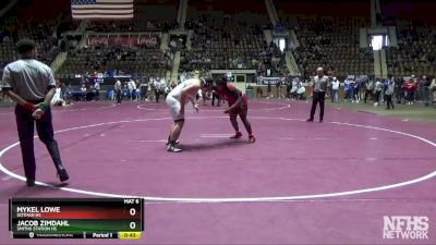 285 lbs Cons. Semi - Mykel Lowe, Dothan HS vs Jacob Zimdahl, Smiths Station Hs