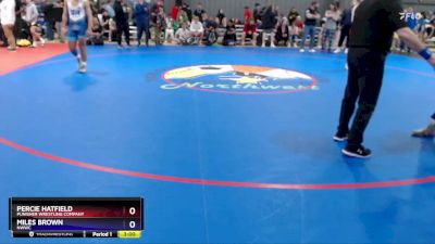 165 lbs Champ. Round 1 - Percie Hatfield, Punisher Wrestling Company vs Miles Brown, NWWC