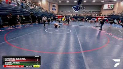 132 lbs Cons. Round 2 - Gabriel Verdin, Plano West vs Nathaniel Burchfiel, Rockwall Heath