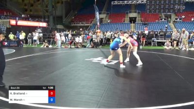 132 lbs Rnd Of 128 - Hayden Bratland, Iowa vs Maddie Marsh, Indiana